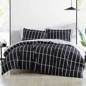 Marimekko Tiiliviski Black/White Full/Queen Duvet Cover Set